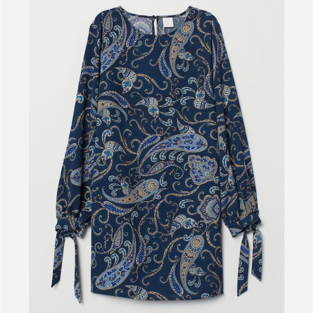H&M Paisley Patterned Shift Dress